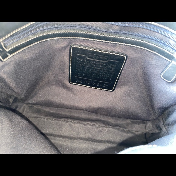 Vintage Black Coach Purse - Picture 5 of 6
